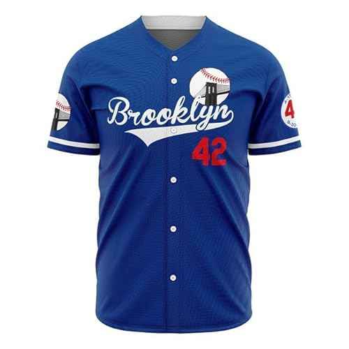 Hat and Beyond Mens Baseball Button Down Jersey Hipster Hip Hop T Shirts