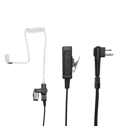TDYU Acoustic Tube Earpiece Headset with PTT Mic Compatible with Motorola CP200 CP200D CP185 CLS1410 CLS1110 BPR40 DTR410 PR400 RMU2040 Walkie Talkie Two Way Radio 10 Pack
