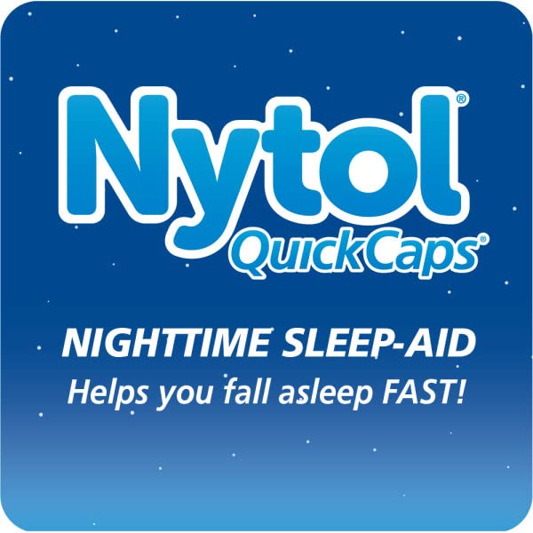 Nytol Nighttime Sleep Aid Quick Caps with Diphenhydramine HCl 25 mg, 32 Caplets (Pack of 1)