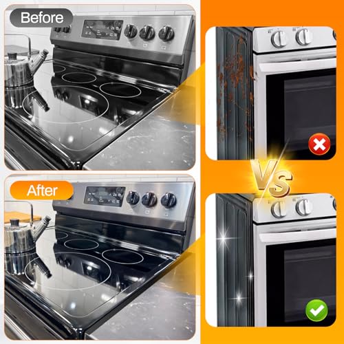 Stove Gap Covers Stainless Steel -Length 23.4" Width 0.79",Stove Gap Filler, Oven Gap Filler, Oven Side Gap Filler, Range ...