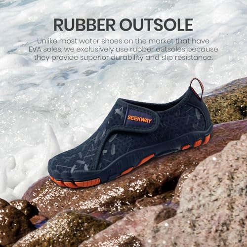 SEEKWAY Barefoot Water Shoes for Kids - Wide Toe Box and Quick-Dry Sand Shoes Toddler for Hiking Swim Beach Pool Kayak Spo...