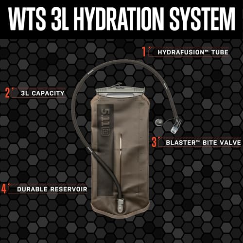 5.11 56721-019-1 SZ WTS Wide 3L Hydration - Black (1 SZ)