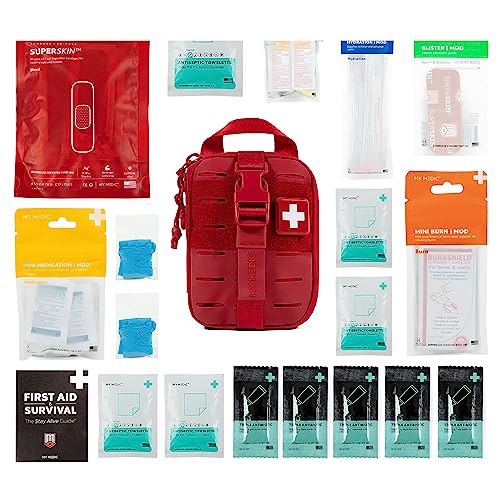 My Medic Sidekick - Camping Hiking and Backpacking First Aid Kit - 70 Items - HSA and FSA Eligible - Small Ifak Great for ...