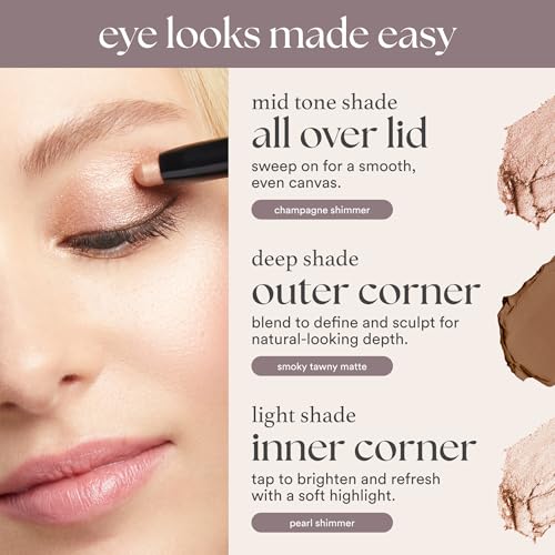 Julep Eyeshadow 101 Cream-to-Powder Waterproof Shadow Stick – Pearl Shimmer – Long-Lasting, Crease-Proof, Light Golden-Bei...