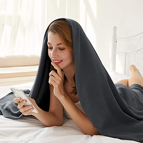 AmyHomie Cooling Blanket, 100% Rayon Derived from Bamboo, Cool Summer Blanket for Hot Sleepers, Soft Comfy Lightweight Bla...