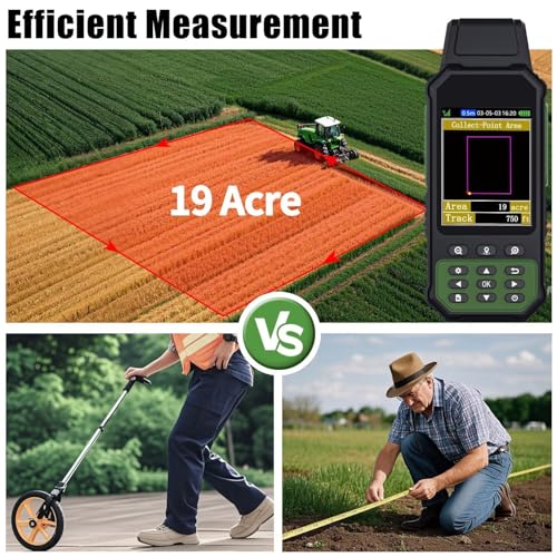 NiesahYan ZL190 Handheld GPS for Surveying, High Precision GPS Surveying Equipment for Mountainous Land Slope and Flat Fie...