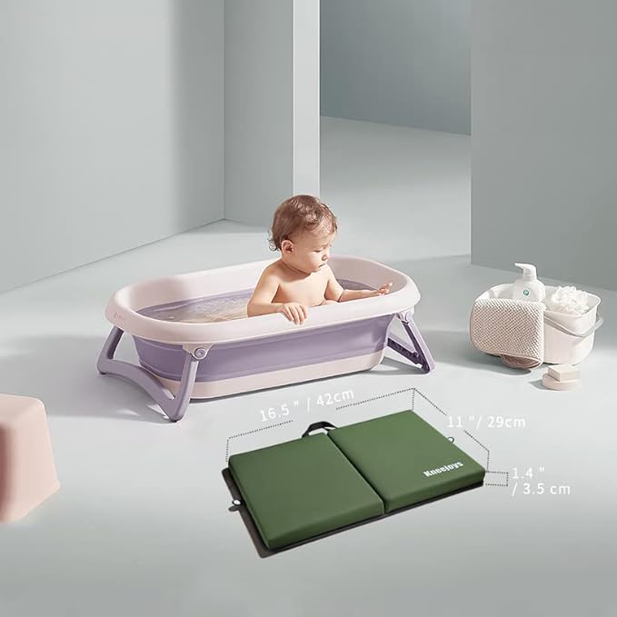 Kneejoys Bath Kneeler - Knee Pads for Women & Men, Baby Bath Kneeler, Garden & Yoga Knee Cushion (Green)