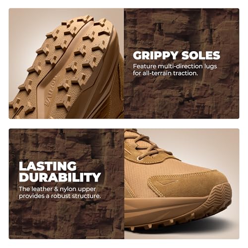 NORTIV 8 Men's Wide Toe Box Hiking Boots Low Drop Waterproof Outdoor Trekking Camping Winter Snow Shoes Katahdin