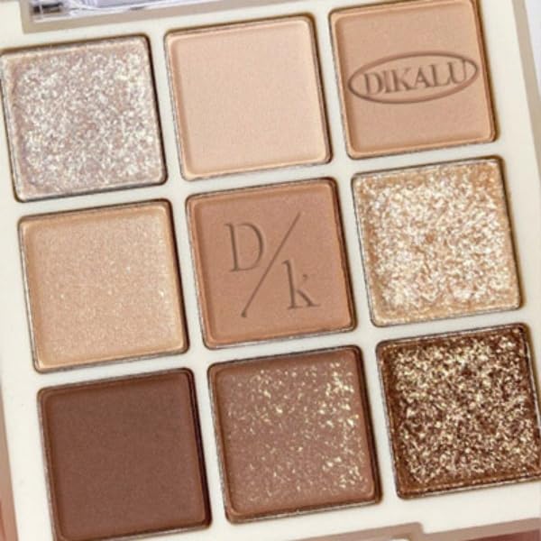 Kayswang 9 Colors Glitter Eyeshadow Makeup Palette, Eye Shadow Powder，Matte High Pigmented Colorful,Creamy Texture, Long LastingEyeshadow Powder Cosmetics,Natural Waterproof (17#)