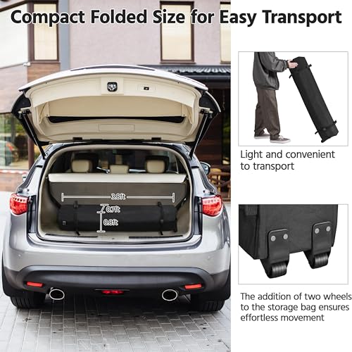 Yaheetech 10x10 Pop Up Canopy Tent with Vent, Easy Set Up Tent, Instant Sun Shelter Canopy with Wheeled Bag, 4 Sandbags, 1...