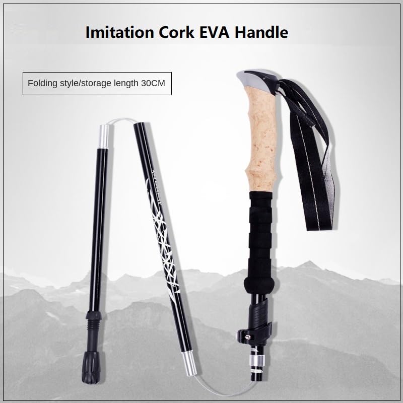 Hiking Pole,Walking Sticks for Hiking,Sticks Collapsible for Men,Adjustable Poles, Trekking Poles with Quick Flip Lock, Li...