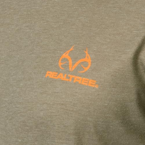 Realtree Mens Short Sleeve Graphic Performance Tee, Moisture Wicking Lightweight T-Shirt for Hunting and Outdoor Lifestyle