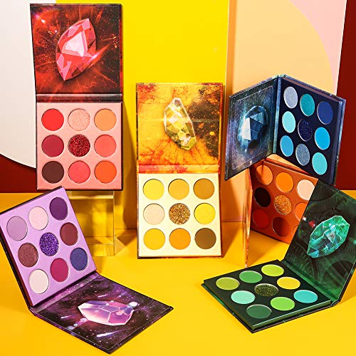 docolor Eyeshadow Palette 54Colors Gemstone Eye Shadow Palette Highly Pigmented Mattes Glitter Shimmers Smokey Cream Powde...