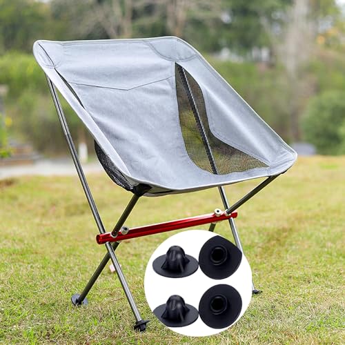 UtySty 4 Pack Camping Chair Feet Replacement Cap Covers Anti-Sinking Tips for Ultralight High Back Folding Camping Chairs ...
