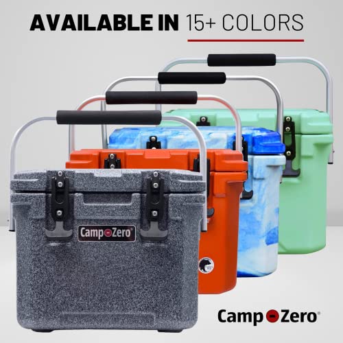 CAMP-ZERO 10L-10.6 Quart Portable Hard Cooler Ice Chest, Perfect for Drinks, Lunch, Beach, Picnics, Boating, Camping and T...