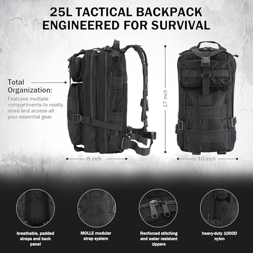 Gifts for Men Christmas Survival Kit, Survival Gear and Equipment 258 PCS with Water Filter, Emergency Tent, LED Lantern, ...