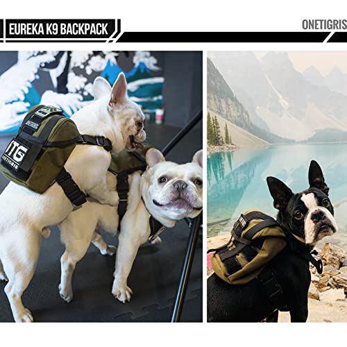 OneTigris Dog Pack, Backpack Durable Small Medium Dog Pack with Litter Bag Exit for Camping Hiking Daily Walking (Ranger G...