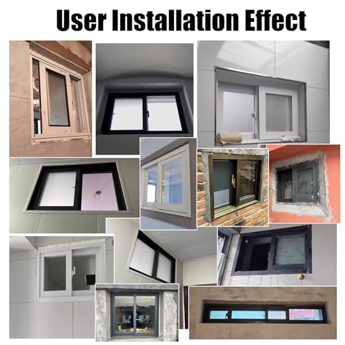 House Horizontal Sliding Window,Basement Replacement Windows,Aluminum Sliding Window with Screen and Tempered Glass,Ventilation Windows for Sheds Chicken Coops, Bathroom Makeover Small Restroom,White