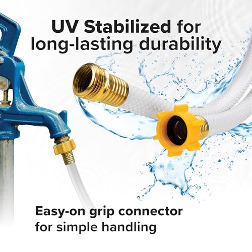 Camco TastePURE 25-Ft Water Hose - RV Drinking Water Hose Contains No Lead, No BPA & No Phthalate - Features Diamond-Hatch...