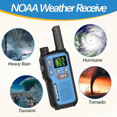Walkie Talkies Long Range For Adults,Rechargeable 22 FRS NOAA Family Walky Talky 2 Way Radio Walkie Talkies With Earpiece 1500mAh Battery VOX Flashlight Type-C Charging For Camping Hiking Cruise,6Pack