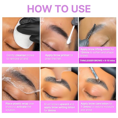 CLIONE PRIME At Home Brow Lamination Kit - DIY Eyebrow Lamination Kit Professional Eye Brow Perm Kit Instant DIY Eyebrow L...