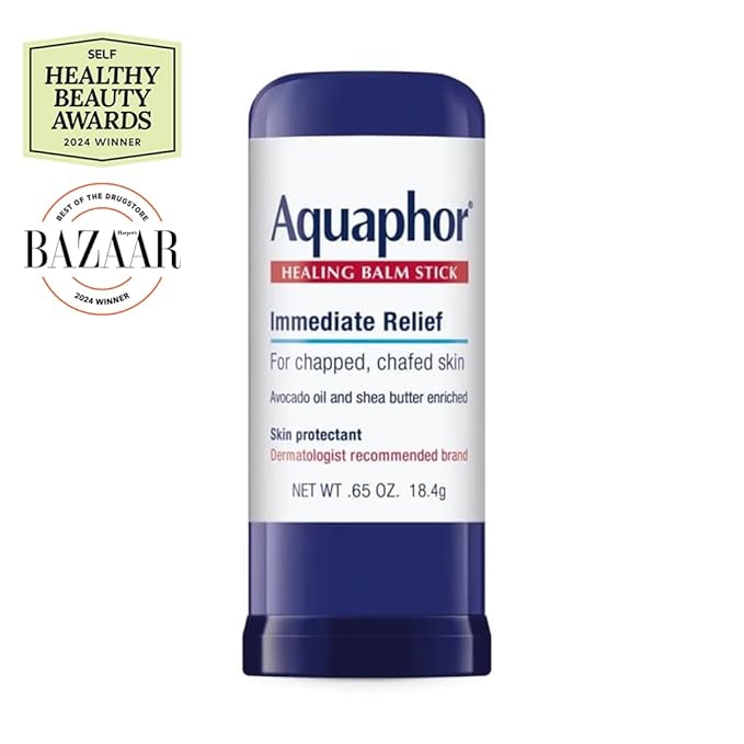 Aquaphor Healing Balm Stick, Skin Protectant with Avocado Oil and Shea Butter, Holiday Gifts for Self Care, 0.65 Oz Stick
