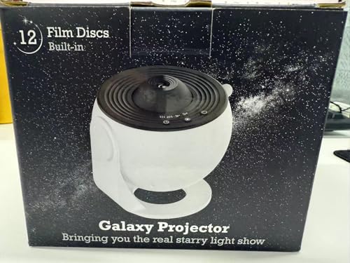 FlyLily Galaxy Projector, 13 in 1 HD Planetarium Star Projector for Bedroom, 360 Rotating Star Light with Adjustable Knob and Timer for Kids, Ceiling, Gifts, Room Decoration