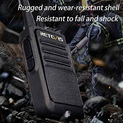 Retevis RT17 Walkie Talkies Long Range for Adults,Rechargeable 2 Way Radios with USB Charger Base, Lightweight Two Way Radio with 1200mAh Battery, Handsfree for Family Skiing Hunting Gifts(4 Pack)