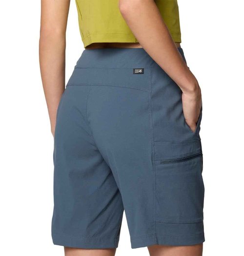 Mountain Hardwear Women's Dynama High Rise Bermuda, Moon Blue, Small x Regular