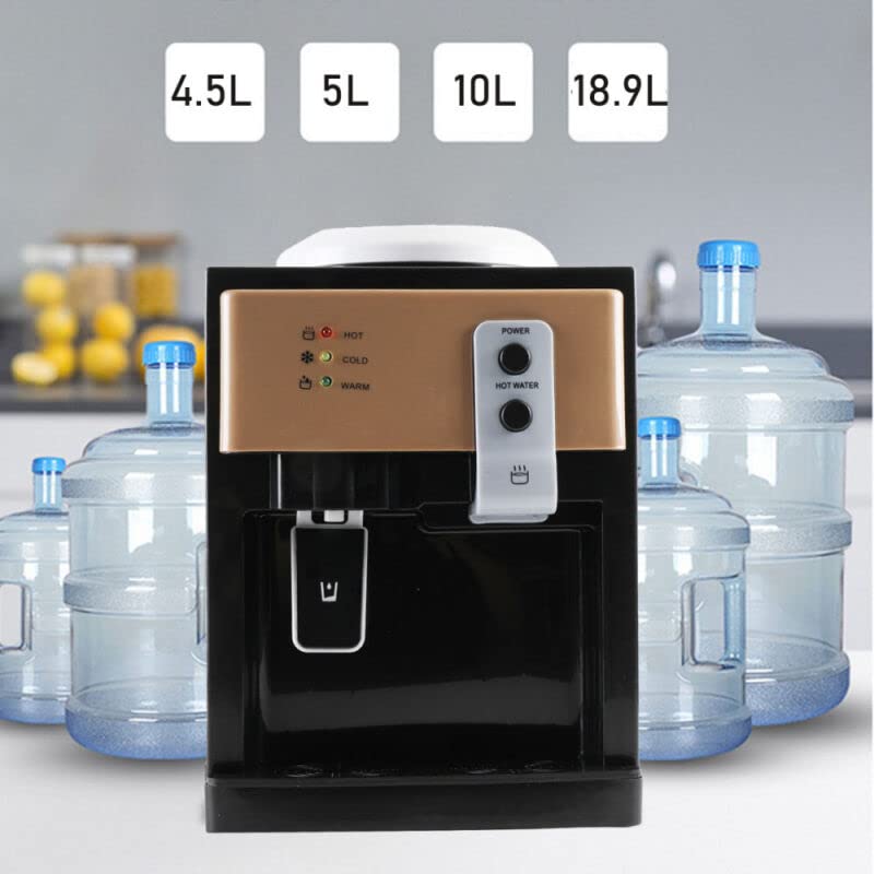 EWANYO Top Loading Water Dispenser Countertop Water Cooler Dispenser- Hot & Cold Water Dispenser, Holds 1.2 to 5 Gallon Bo...