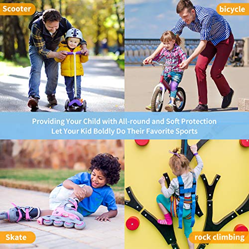 Kids/Youth Knee Pad Elbow Wrist Pads Guards Protective Gear Set, for Roller Skates,Cycling Bike,Skateboard,Inline Skatings...