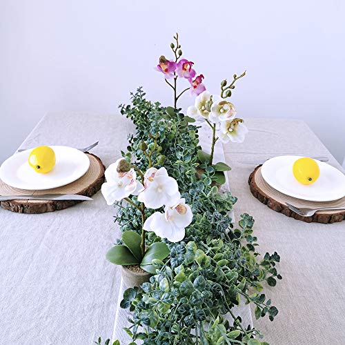 Winlyn 30 Pack Faux Yellow Lemons Artificial Fruits Fake Lemons Lifelike Simulation for Lemonade Party Kitchen Table Summe...