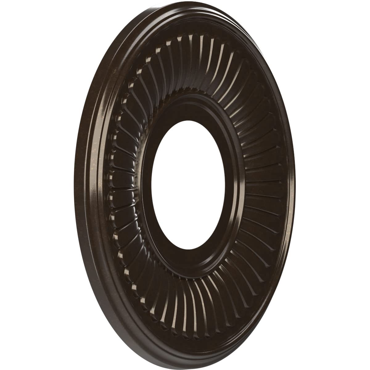 Ekena Millwork Cmp10Beeru Berkshire Thermoformed Pvc Ceiling Medallion (Fits Canopies Up To 4 1/2), 10Od X 3 1/2Id X 3/4P, Unive