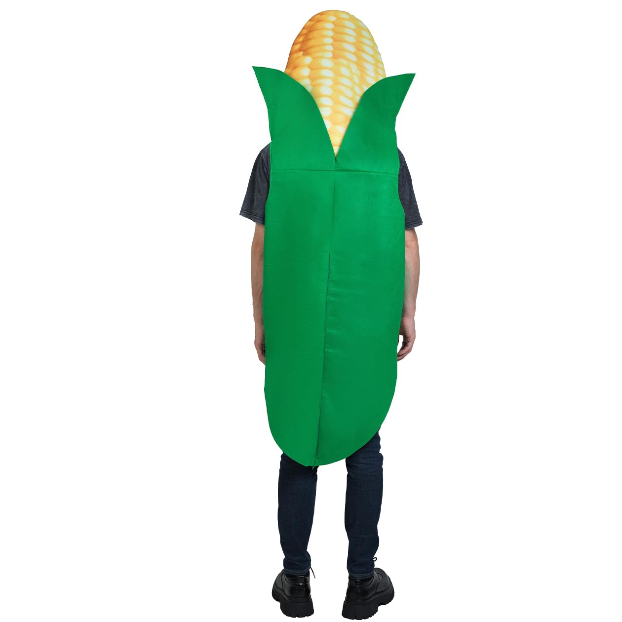 DSplay Unisex Adult Corn Costume Cosplay Fun Food Crops Corn Tunic Cosplay Halloween Costumes Adults