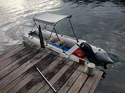 BRIS 15.4ft Inflatable Kayak 4 Person Canoe Boat