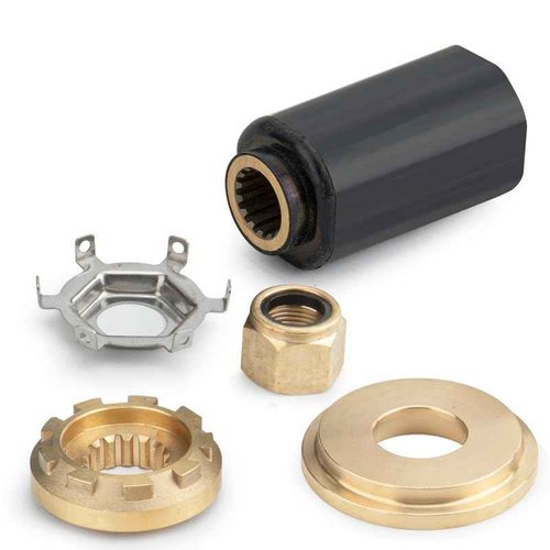 Qiclear 14 1/2 x 19 Pitch 48-832830A45 Rubber Hub Aluminum Boat Outboard Moto Propeller fit Mercury Engines 135-300HP&Mercruiser Alpha One Propeller, Hub Kits Included, 15 Spline Tooth,RH