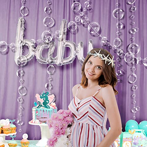 Decor365 Under The Sea Party Decorations White Bubble Garlands Little Mermaid Birthday Decorations Bday Hanging Streamer B...