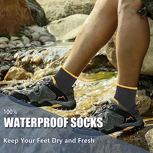 Agdkuvfhd Waterproof Socks Neoprene Unisex Warm Breathable Outdoor Sports Hiking Fishing Wading Crew/Ankle Socks