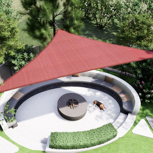 Vexoria Sun Shade Sail Canopy, 20'x 20'x 20' Triangle 95% UV Block Shade Cover for Outdoor, Backyard Patio, Lawn, Garden, ...