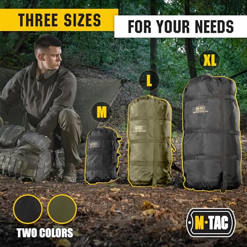 M-Tac Compression Stuff Sack for Sleeping Bag Military Water Resistant Compression Bag Lightweight Nylon Compression Sack ...