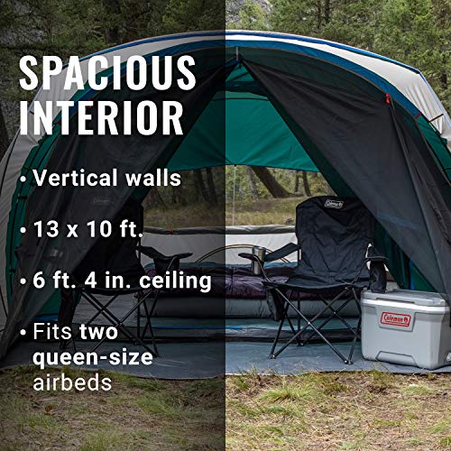 Coleman Cabin Camping Tent with Screened Porch, 4/6 Person Weatherproof Tent with Enclosed Screened Porch Option, Includes...