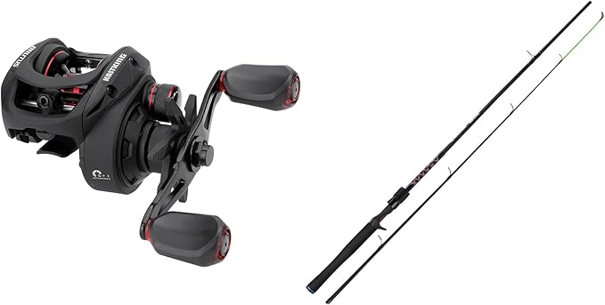 KastKing Brutus Baitcasting Fishing Reel, Left Hand & KastKing Brutus Fishing Rods