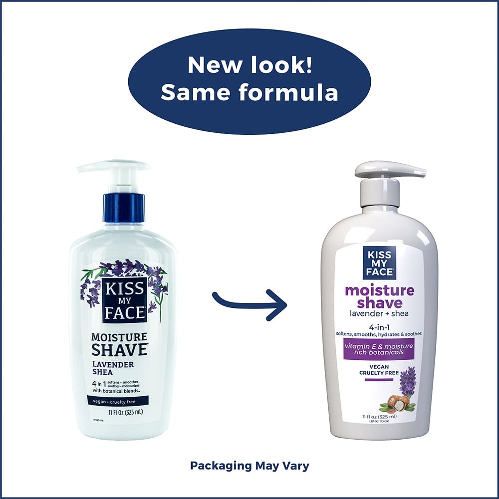 Kiss My Face Moisturising Shave Gel (Lavender & Shea) (11oz) 326ml