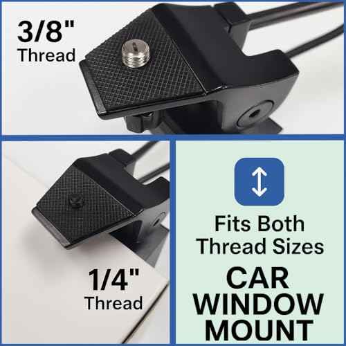 Barska Car Window Mount ? Stable Clamp for Spotting Scopes and Binoculars ? Portable Tripod Adapter for Birdwatching, Wildlife Viewing, and Outdoor Use