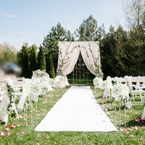 Teenyyou 10 Pcs 20 Inch Tall Acrylic Vase Wedding Centerpieces Clear Flower Stand Acrylic Centerpiece Stand Floral Vase El...