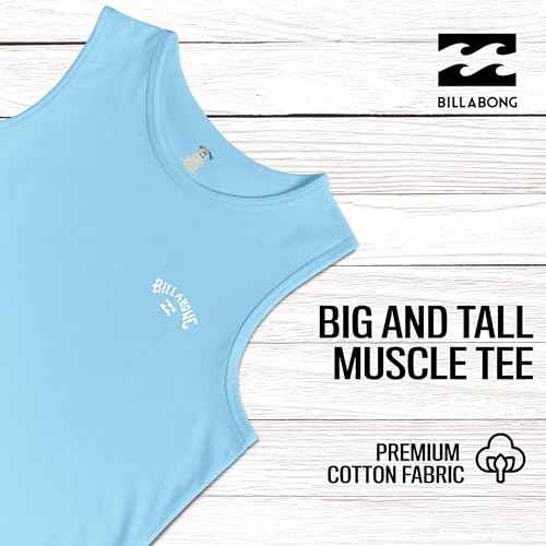 Billabong Big and Tall Tank Tops for Men - Cotton Mens Sleeveless Muscle T Shirt