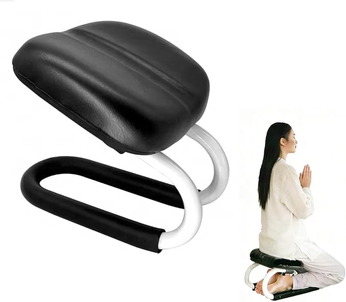 Meditation Bench,Adjustable Metal Kneeling Chair,Non-Slip Meditation Chair with Cushion,Ergonomic Meditation Chairs or Yoga Stool, Seiza Chairs for meditations, Home Studios, Yoga Rooms.