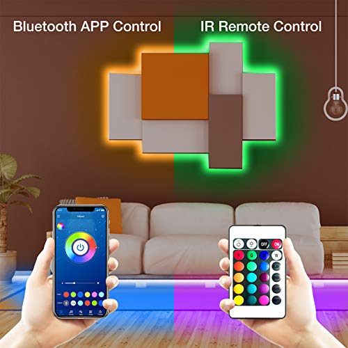 phopollo Led Strip Light, 25ft led Light Strips with Remote & App,Music Sync Mode with Mic, Smart Flexible 24V Led Lights ...