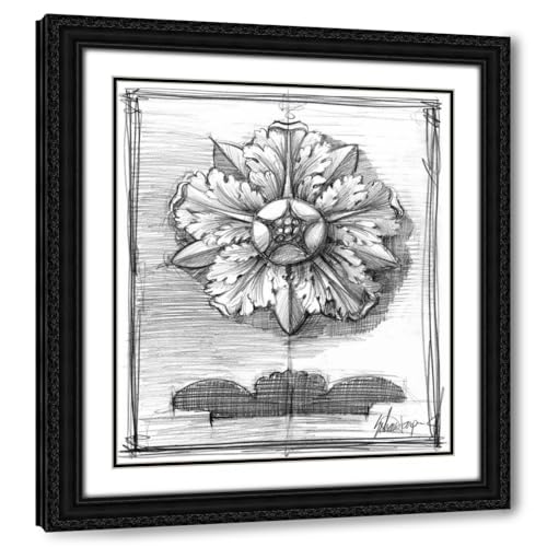 ArtDirect Non-Embellished Decorative Ornament II Custom Framed Art Print Giclee Print or Canvas Options with Various Sizes and Customization by Harper, Ethan