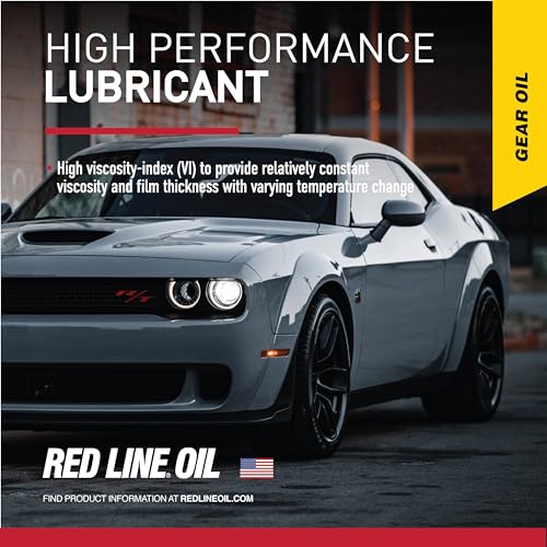 Red Line 57904 75W90 GL-5 Synthetic Gear Oil for Hypoid Limited Slip Differentials - 1 Quart
